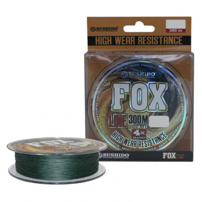 Шнур Bushido 300м 0,60мм Fox Line 10175