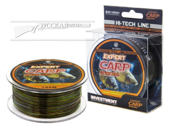 Леска Bushido 100м 0,5мм Expert Carp 80596