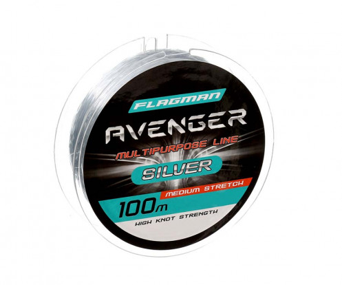 Леска Flagman 100м 0.28мм Avenger Silver Line FL05100028