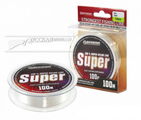 Леска Bushido 100м 0,35мм Super 0410-035 89609