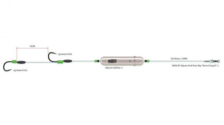 Готовая оснастка Madcat 180cm №10/0 55991